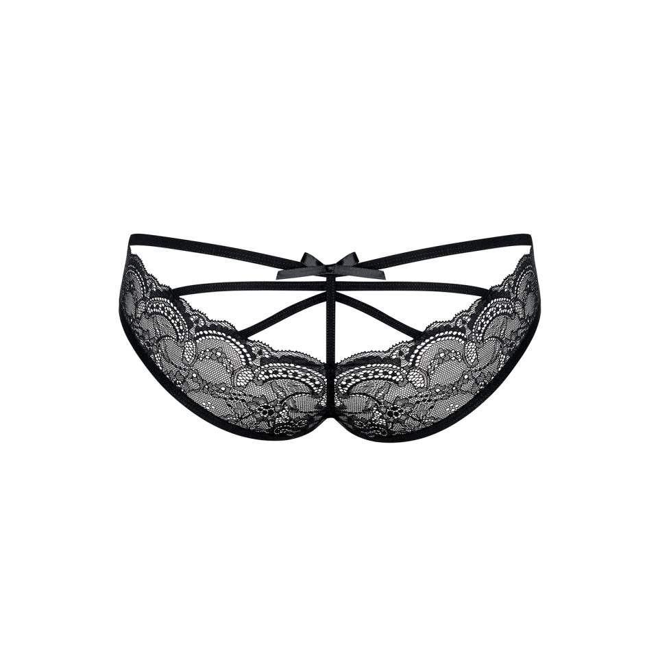 Figi Obsessive Frivolla z czarnej, seksownej koronki