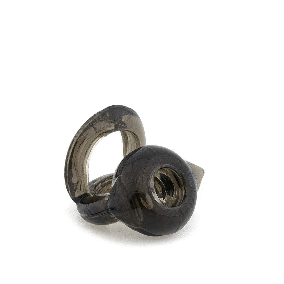 Żelowy potrójny pierścień erekcyjny na penisa i jądra w kolorze czarnym