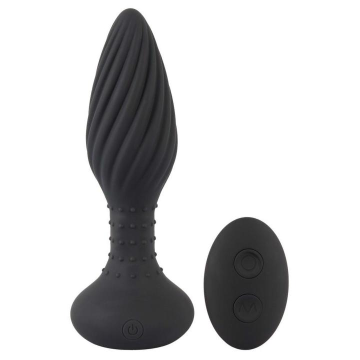 Wibrujący plug analny z obrotowymi kulkami i pilotem 15,1 cm
