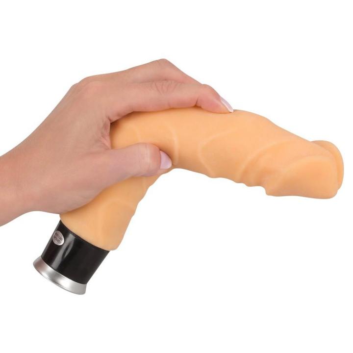 Realistyczny wibrator z cyber skóry 23 cm - 8 trybów wibracji