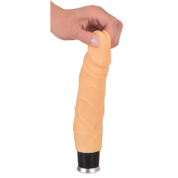 Realistyczny wibrator z cyber skóry 23 cm - 8 trybów wibracji