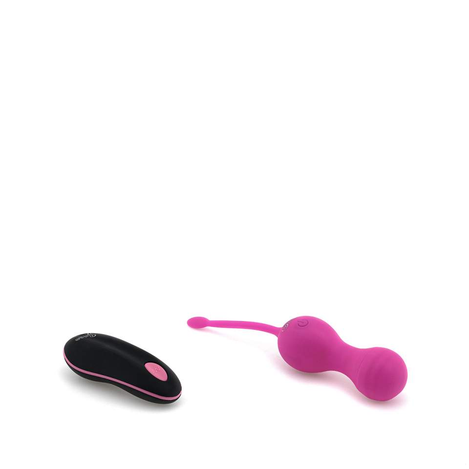 Różowe silikonowe jajeczka wibrujące – 10 trybów wibracji sterowanych pilotem