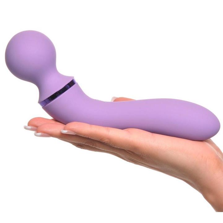 Podwójny masażer i wibrator duo 19,5 cm - 10 trybów, ładowanie USB