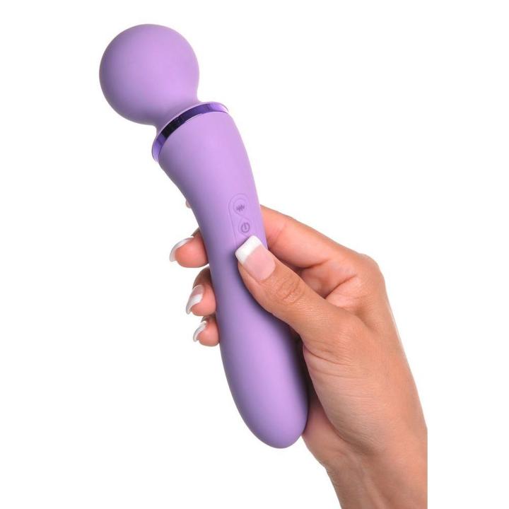 Podwójny masażer i wibrator duo 19,5 cm - 10 trybów, ładowanie USB