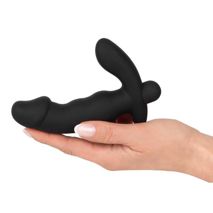 Wibrujący korek analny silikonowy 14 cm – 10 trybów, ładowanie USB