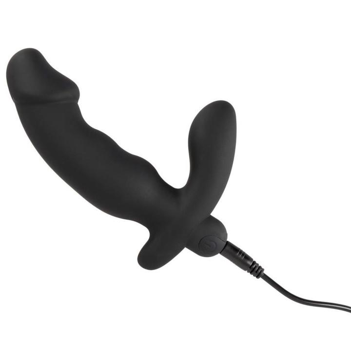 Wibrujący korek analny silikonowy 14 cm – 10 trybów, ładowanie USB