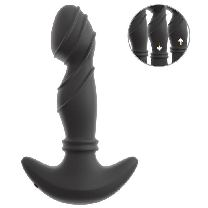 Wibrujący masażer prostaty z ruchomymi pierścieniami 16,3 cm usb