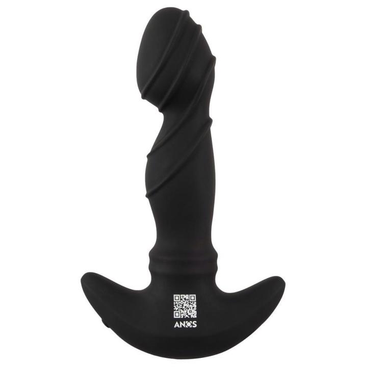 Wibrujący masażer prostaty z ruchomymi pierścieniami 16,3 cm usb