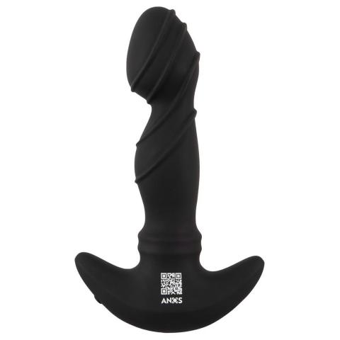 Wibrujący masażer prostaty z ruchomymi pierścieniami 16,3 cm usb