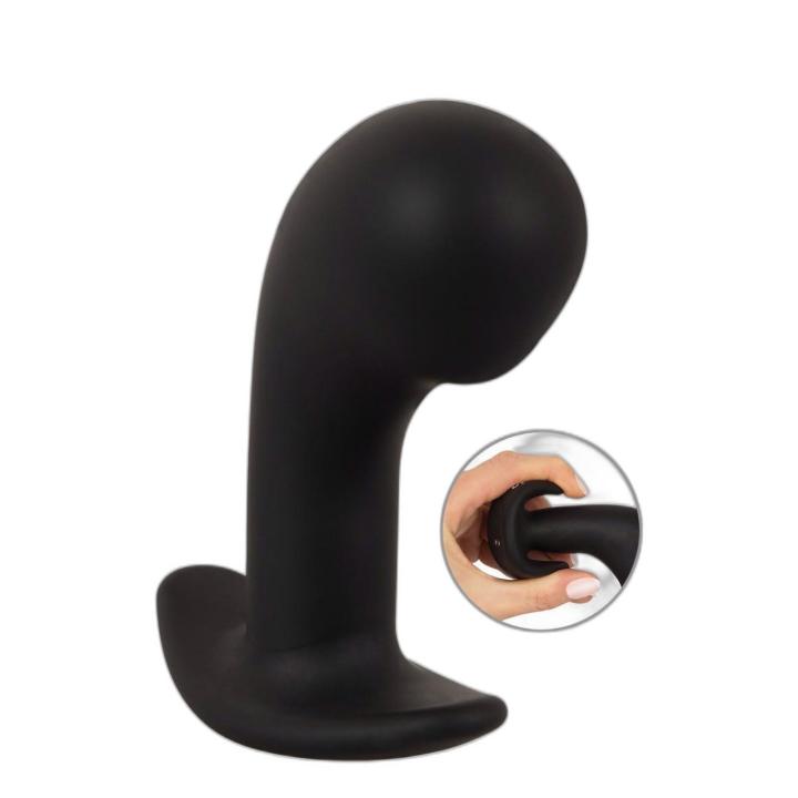 Wibrujący korek do prostaty z dużą główką – silikonowy, wodoodporny, USB