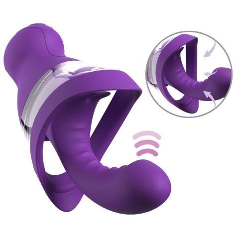 Wibrująca pompka intymna z ssaniem i masażerem punktu G USB