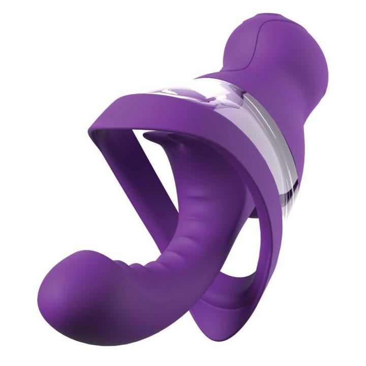 Wibrująca pompka intymna z ssaniem i masażerem punktu G USB
