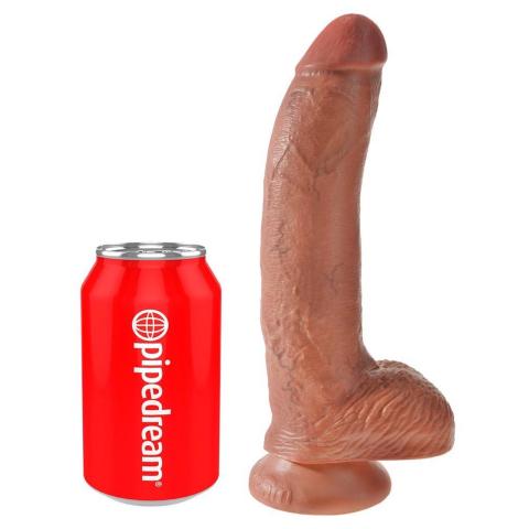 Realistyczne dildo z przyssawką 22,9 cm cieliste