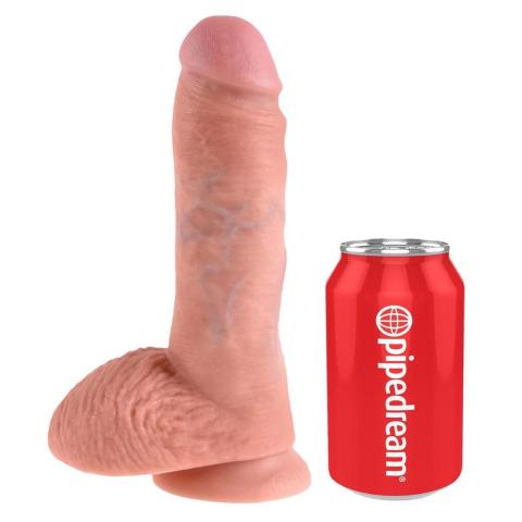 Realistyczne dildo z przyssawką 21 cm – kompatybilne ze strap-onem