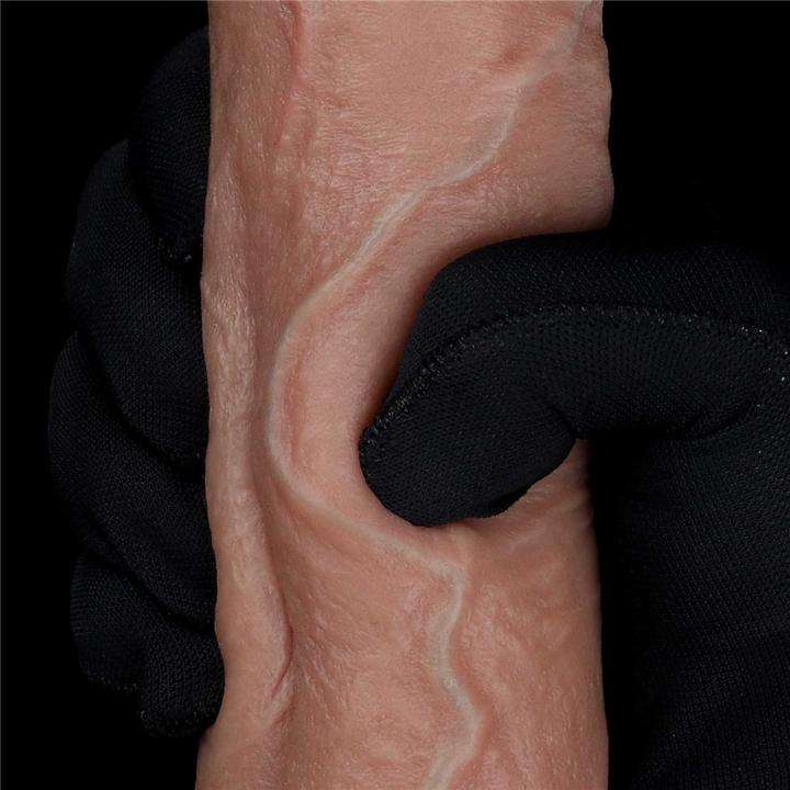 Realistyczne dildo z podwójnego silikonu 21,6 cm z przyssawką