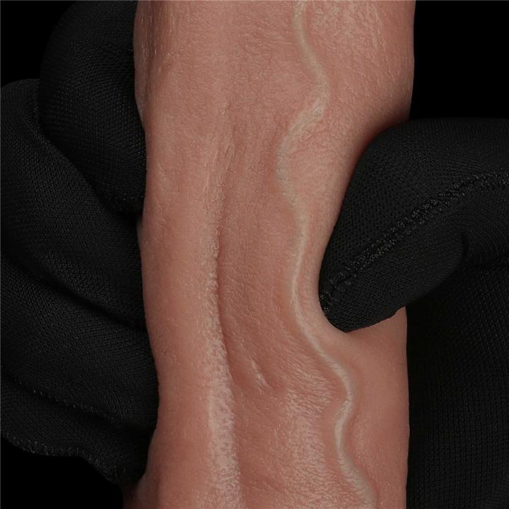 Realistyczne dildo z przyssawką 22,9 cm - dwuwarstwowy silikon