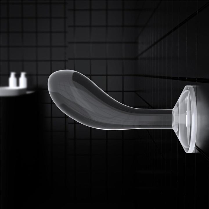 Przezroczysty plug do prostaty 15,2 cm – elastyczny TPE, szeroka podstawa