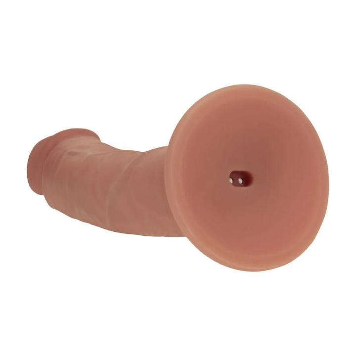 Realistyczne dildo wibrujące z przyssawką 20,3 cm – podwójny silikon, 10 trybów
