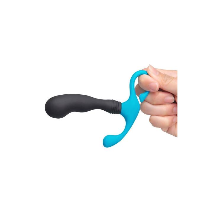 Silikonowy masażer prostaty bez wibracji do stymulacji bez użycia rąk