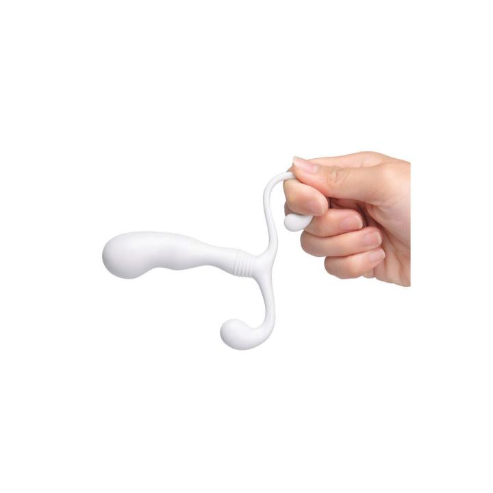 Smukły masażer prostaty bez wibracji 10,5 cm do stymulacji bez użycia rąk