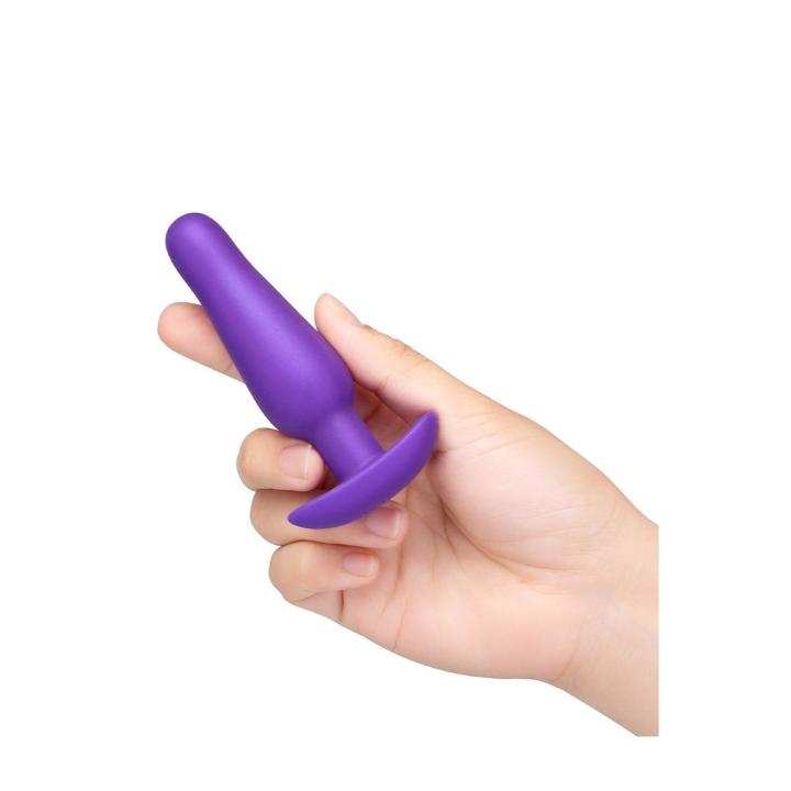 Silikonowy plug analny dla początkujących 9,7 cm - mały i bezpieczny