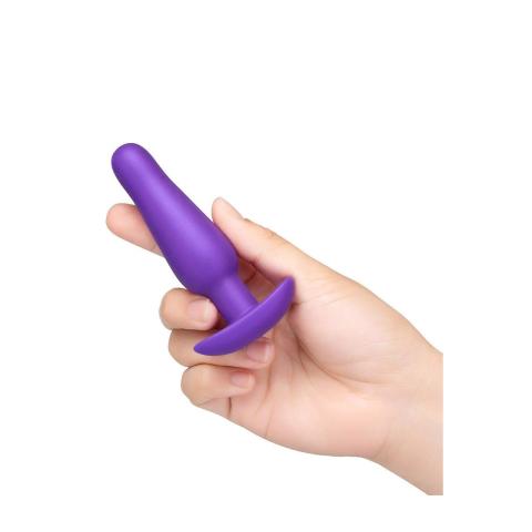 Silikonowy plug analny dla początkujących 9,7 cm - mały i bezpieczny