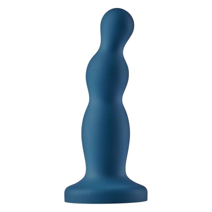 Silikonowe dildo z wypustkami i przyssawką 15,5 cm wodoodporne IPX7