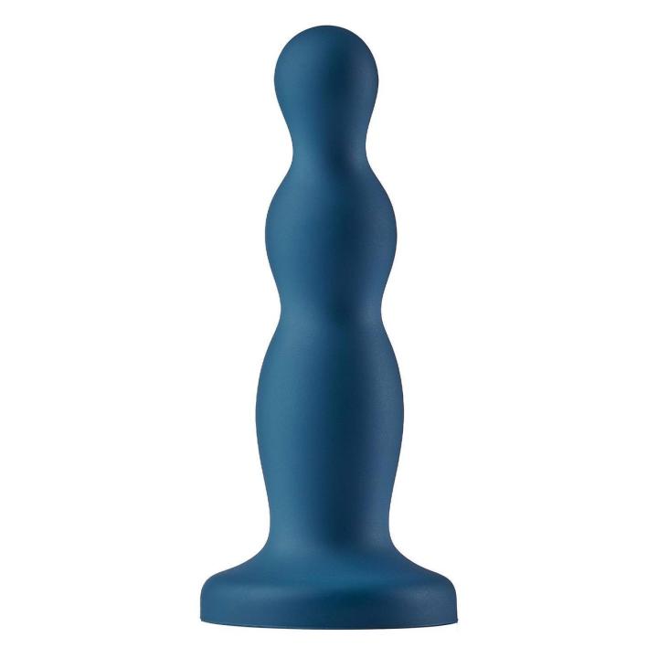 Silikonowe dildo z wypustkami i przyssawką 15,5 cm wodoodporne IPX7