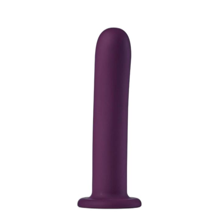 Silikonowe dildo z przyssawką 18,5 cm ciemnofioletowe IPX7