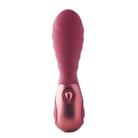 Mini wibrator silikonowy 12 cm z wypustkami, IPX7, ładowany USB