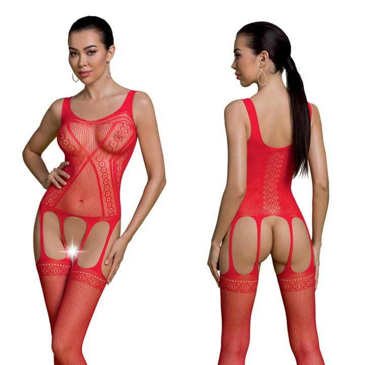 Czerwone body kabaretkowe ECO BS007 - S/M/L