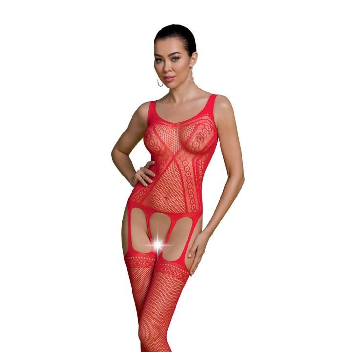 Czerwone body kabaretkowe ECO BS007 - S/M/L