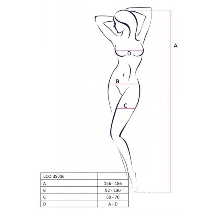 Białe body kabaretkowe ECO BS006 – S/M/L