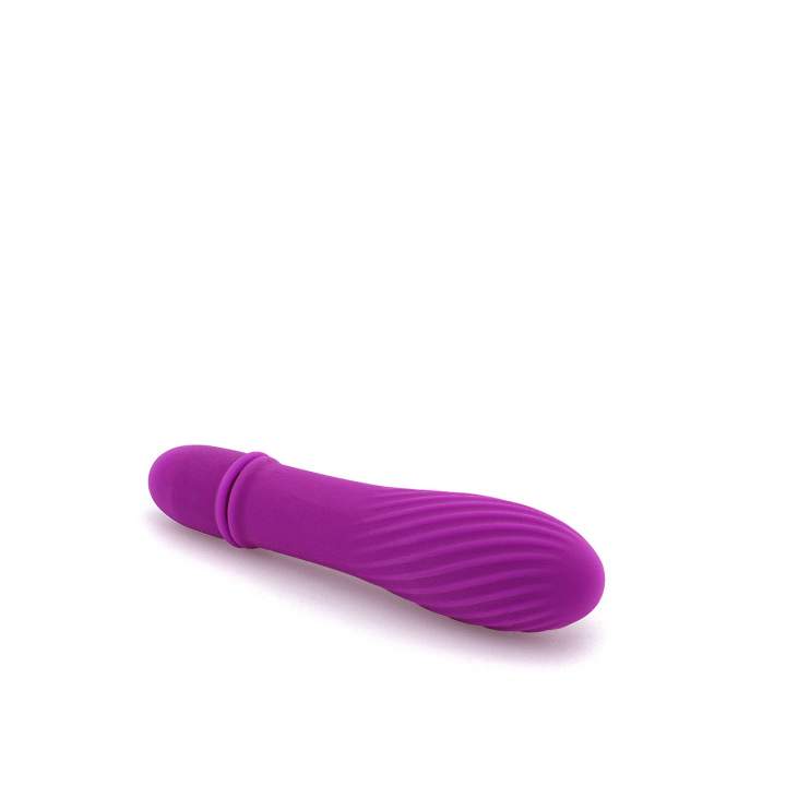 Fioletowy silikonowy wibrator mini z dużą główką do stymulacji waginalnej