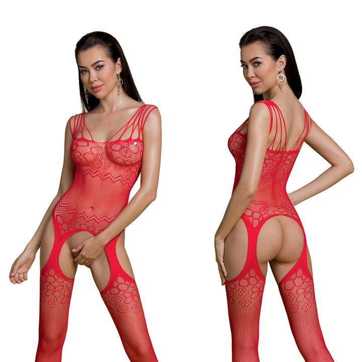Czerwone body siateczkowe ECO BS004 – S/M/L