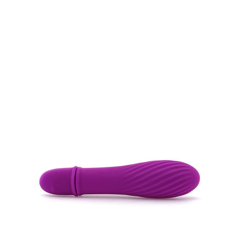 Fioletowy silikonowy wibrator mini z dużą główką do stymulacji waginalnej