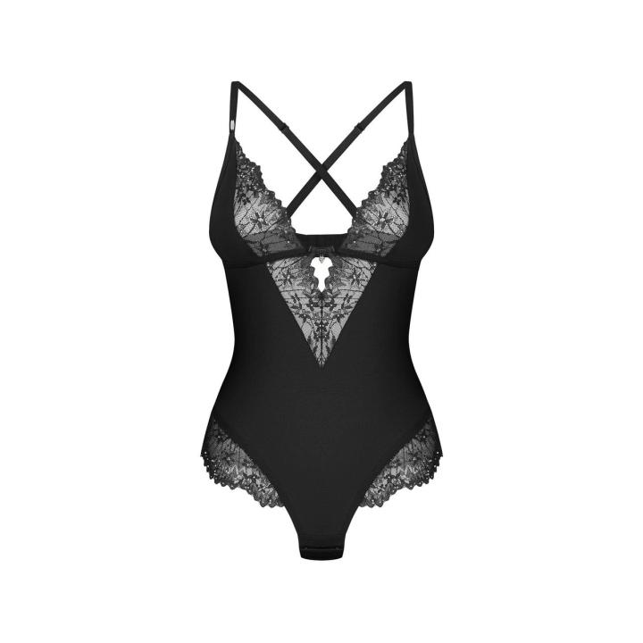 Obsessive Sparkly Night body- koronkowe z połyskiem | Loris.pl