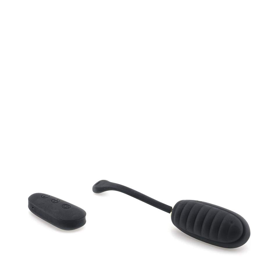 Czarne silikonowe jajko wibrujące z pilotem – 12 funkcji