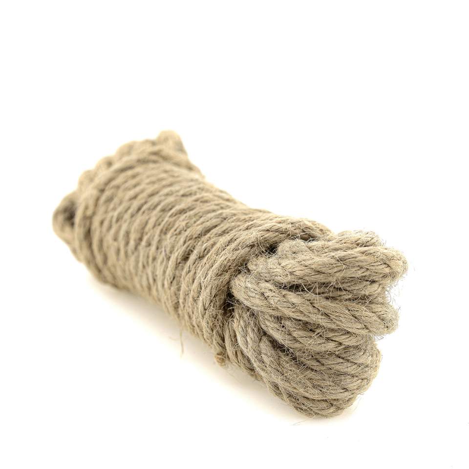 Naturalna brązowa lina konopna do Bondage – 5 metrów
