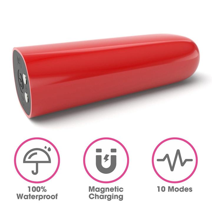 Mini wibrator ładowany USB 8,4 cm - 10 trybów, wodoodporny