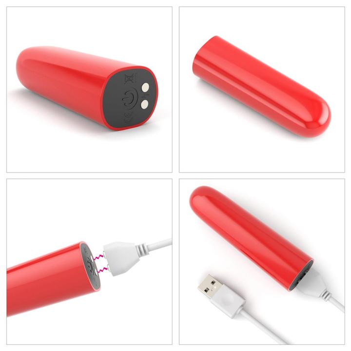 Mini wibrator ładowany USB 8,4 cm - 10 trybów, wodoodporny