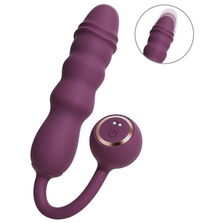 Mini wibrator z ruchem posuwistym i wibracjami 13 cm, silikon, USB