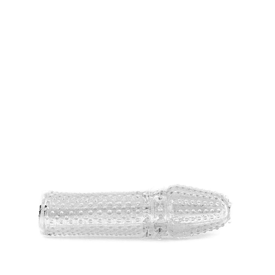 Przezroczysta nakładka na penisa 14,5 cm z dodatkowymi wypustkami