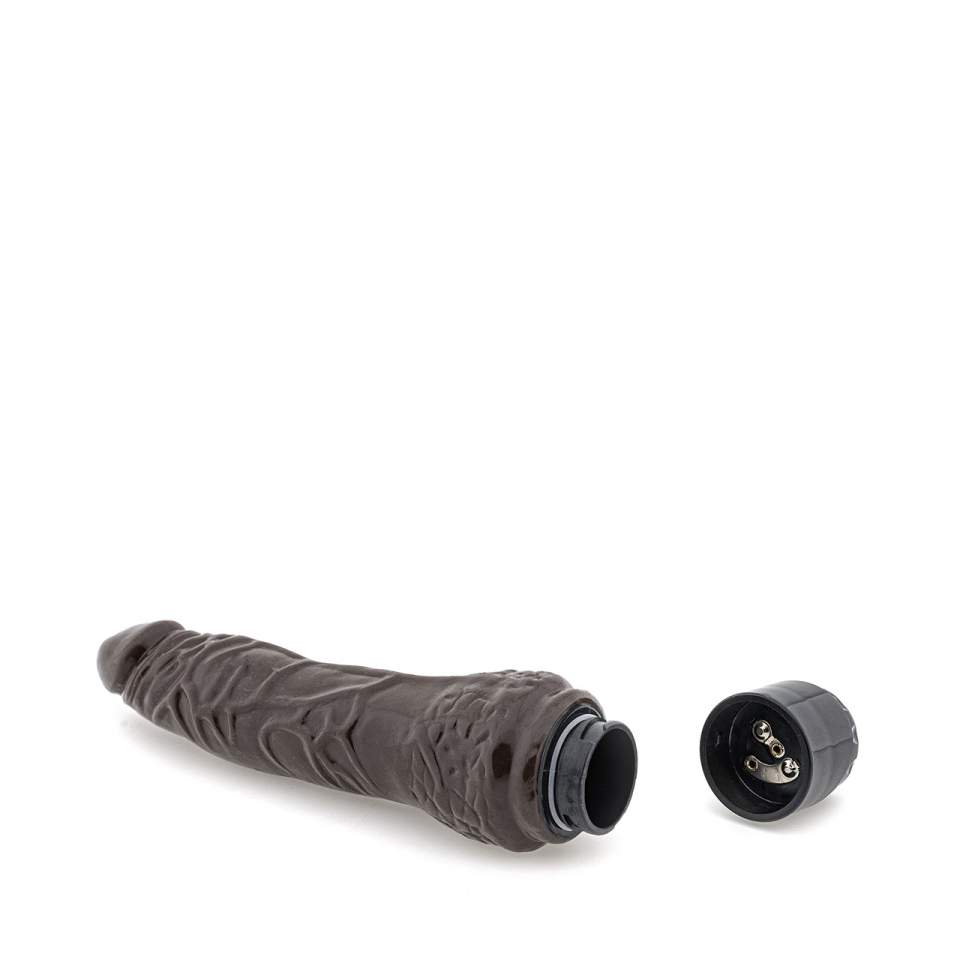 Brązowy realistyczny wibrator 