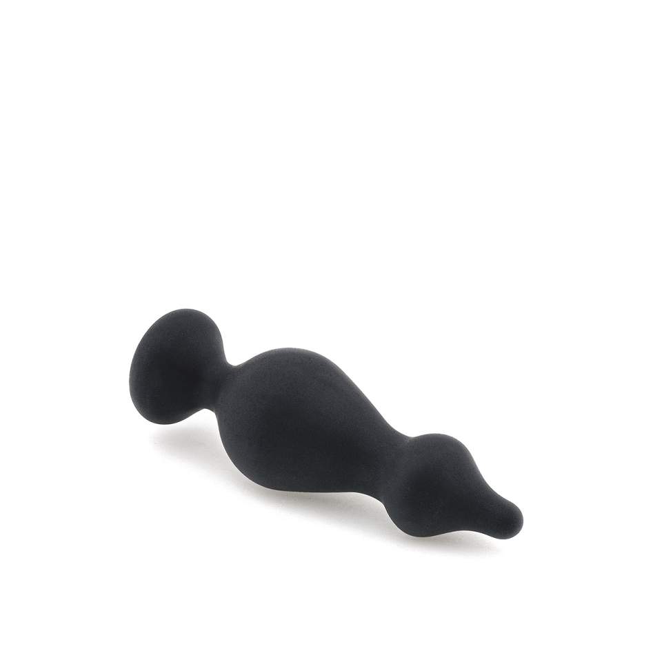 Czarny silikonowy korek analny z silikonu antyalergicznego – średnica 4,4 cm