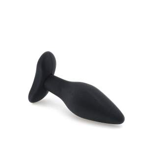 Czarny silikonowy korek analny dla mężczyzn i kobiet - średnica 4 cm