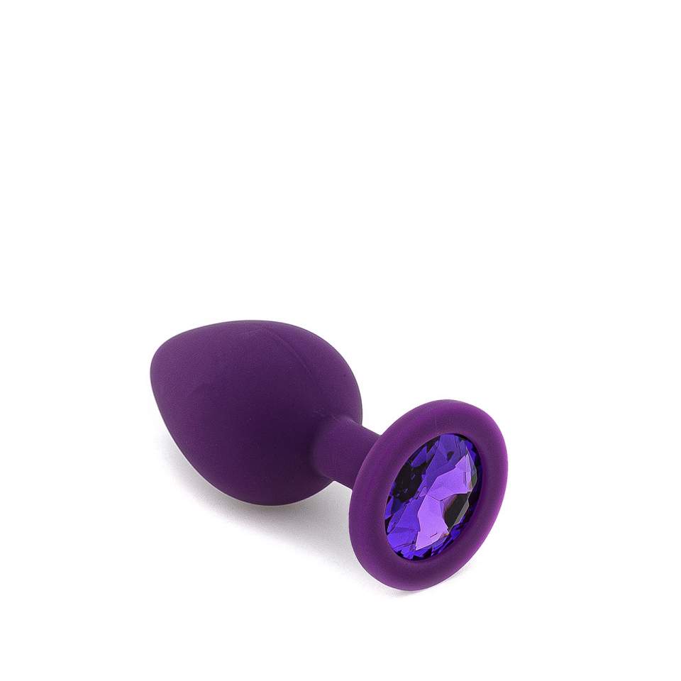 Średni korek analny z kryształem  – średnica 2,7 cm