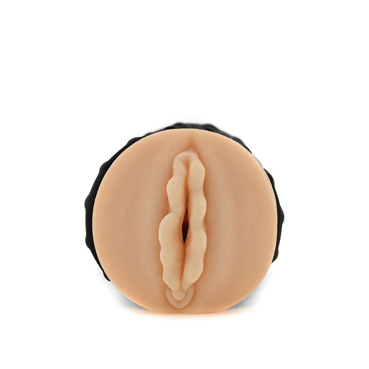 Silikonowy masturbator z dwoma końcówkami: pochwa i anal – 14,3 cm