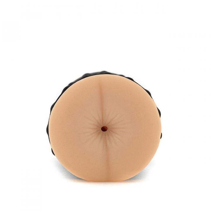 Silikonowy masturbator z dwoma końcówkami: pochwa i anal – 14,3 cm