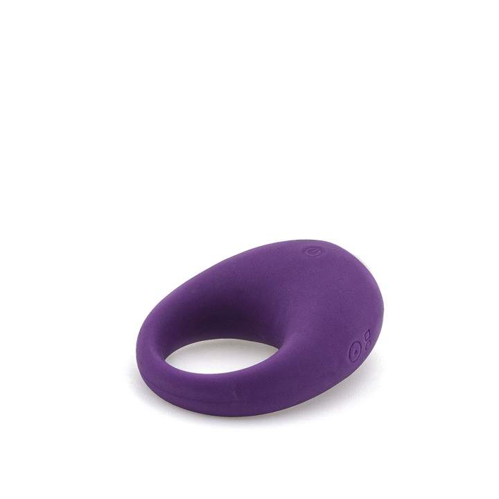 Elegancki fioletowy pierścień wibrujący dla par – 7 trybów pracy